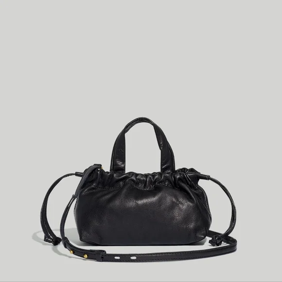 Madewell Mini Piazza Crossbody Bag in Black Leather - Picture 1 of 10